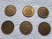 6 monety 5 zł złotych z 1980, 1982, 1983, 1984 1986, 1987 -ŁADNE -MENNICZE