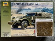 M3 Scout Car skala 1/35 (Zvezda) + dodatek