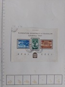 znaczki  podlepione Litwa lata 1937 - 1939