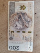 Banknot 200 zł Radar