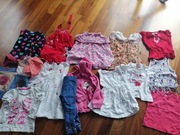 Paka ciuszków na dziewczynkę 74-86