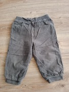 Spodnie dresowe a'la sztruksowe F&F rozm. 80