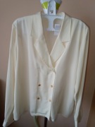 2 bluzki 40 42 38 greta garbo ecru i boho koral łosoś