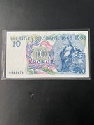 Banknot 10 koron  z 1968 r. Szwecja