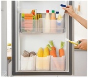 Pojemniki organizery do lodówki na przechowywania żywności zestaw 6 szt