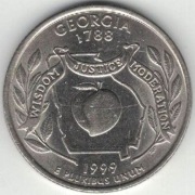 USA quarter dollar 25 centów 1999 Georgia P nr 4