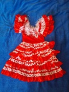 Strój tancerki flamenco na 3-4latka.