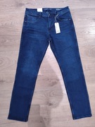Spodnie jeansy TOM TAILOR Marvin Straight dżinsy męskie granatowe 33/34