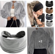 Kurtka futerko plus opaska