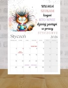 Kalendarz 2026 Robotex praca magnesy 12xA6