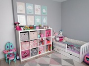 Białe łóżeczko 80x160