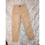 Spodnie chinosy beżowe Bershka high waist wysoki stan  rozmiar 32