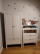 Komplet Ikea Sundvik szafa + komoda z przewijakiem