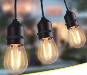 Girlanda ogrodowa świetlna na żarówki 10m 230V