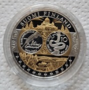 Numizmat: Euro - Wspólna Waluta Europy: Finlandia, Ag 999, 40 mm