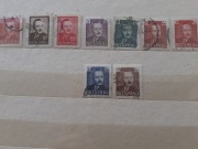 Polska PRL - lata 40/50te - Bierut = znaczki kasowane 