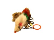 ALKO 2548 MYSZ KOLOROWA 10 cm NA GUMCE DLA KOTA