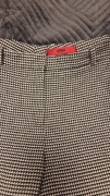 Spodnie Hugo Boss damskie w kratkę pepitkę Wełna (Virgin Wool) r.36/S