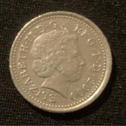 Wielka Brytania. 5 pensów. Five pence. 2000. Elżbieta II.