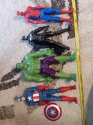 Hulk, kapitan Ameryka, Batman, Spiderman 