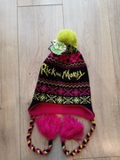 Rick i  Morty - świąteczna czapka z pomponem i frędzlami