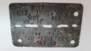 nieśmiertelnik - FREIW. KFZ. INST. KP. MOT. 148  /  Nr.39
