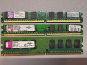 Kingston KVR800D2N6 1.8V DDR2 RAM 4GB zestaw 3 kości 1x2GB + 2x1GB