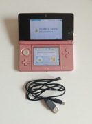 Japoński Nintendo 3DS różowy przerobiony CFW Luma region swap