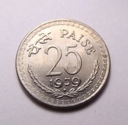 Indie 25 paisa 1979 Bombaj PIĘKNA!