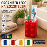 Organizer LEGO na szczoteczki kubek łazienkowy 4 sztuki HIT