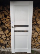 DRZWI WEWNĘRZNE 80 BIAŁE Z PRZESZKLENIEM POKOJOWE POL-SKONE