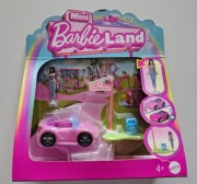 Mini BarbieLand Barbie + samochód Mattel - zestaw z figurką