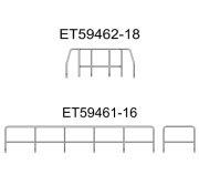 Barierki Piko ET57114A-16 / ET57114A-17 Lokomotywa Polregio Sm42-583 H0