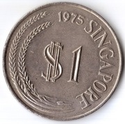 SINGAPUR 1 dolar 1975, KM# 6, AU
