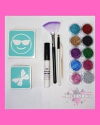 Tatuaże brokatowe Zestaw startowy do stworzenia tatuaży brokatowych