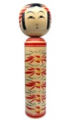 Japonia. Nambu (Kina-Kina) Kokeshi, sygnowana. Showa