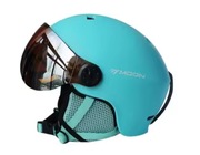 MOON, nowy kask narciarski ze zintegrowanymi goglami, XL 61-63, blue
