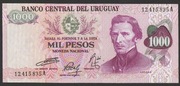 Urugwaj 1000 pesos 1974 - Artigas - stan bankowy UNC