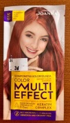 JOANNA Szamponetka koloryzująca MULTI EFFECT 015 PŁOMIENNY RUDY