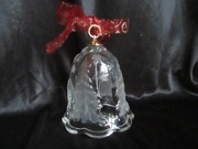 SZKLANY  DZWONEK  Z MOTYWAMI ŚWIĄTECZNYMI - MIKOŁAJ WALTHER GLAS