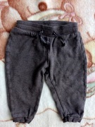 Brązowe spodnie dresowe dresy H&M 74 troczki jak nowe