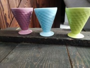 Francuskie kubeczki pucharki do lodów deserów