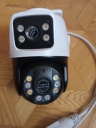 zewnętrzna kamera PTZ z podwójnym obiektywem 6MP POE