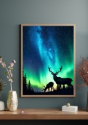 Plakat Zorza polarna Jelonki 30x40cm  