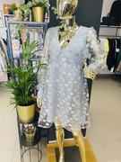Sukienka who what Wear XL srebrna 