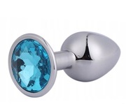 Stalowy korek analny z kryształkiem anal plug