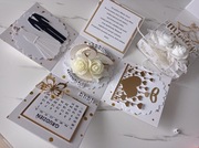 Kartka 3d exploding box ślub rocznica ślubu złote gody