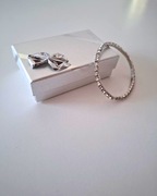 Srebrna bransoletka z Cyrkoniami "Diamentami"