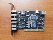 Karta PCI Combo USB 2.0 + FireWire (IEEE 1394) – 7 portów, VIA