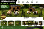 Siatka ochronna, siatka wielofunkcyjna, wybieg ochronna dla zwierząt